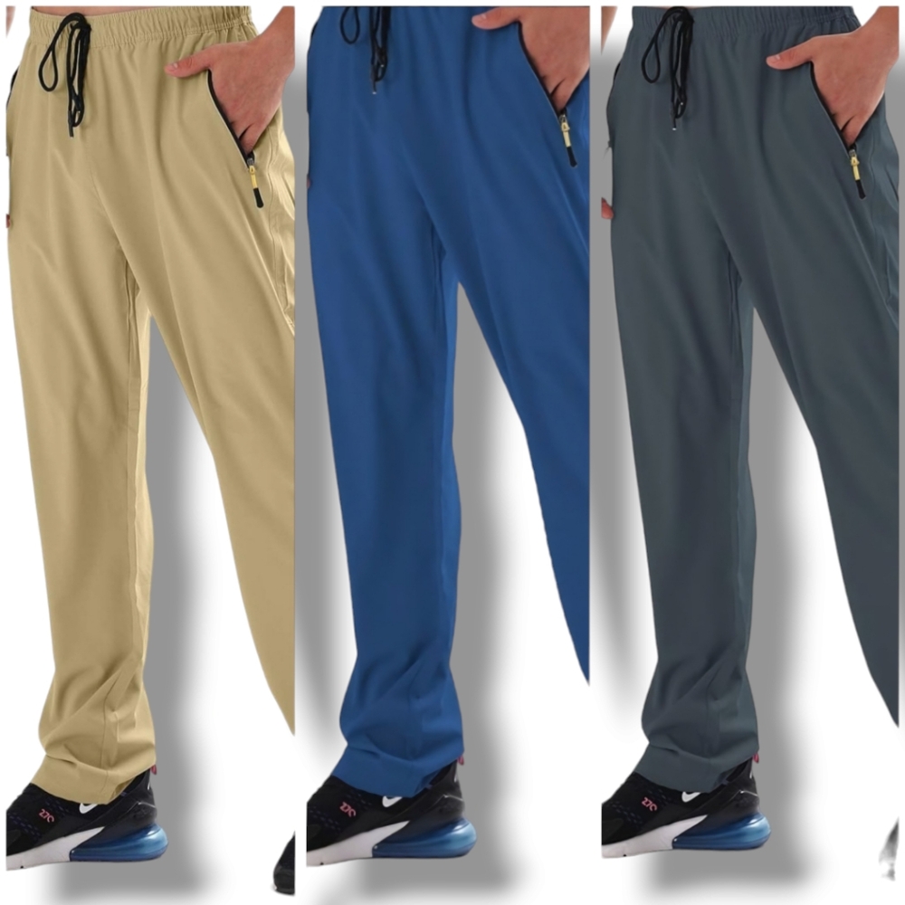 AIRIKE elastic waist hiking sweatpants with zipper pockets(1 per transaction)